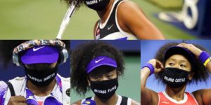 The seven face masks Naomi Osaka worn during her US Open.