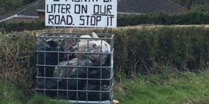 A local from my hometown sending a message in rural Ireland.