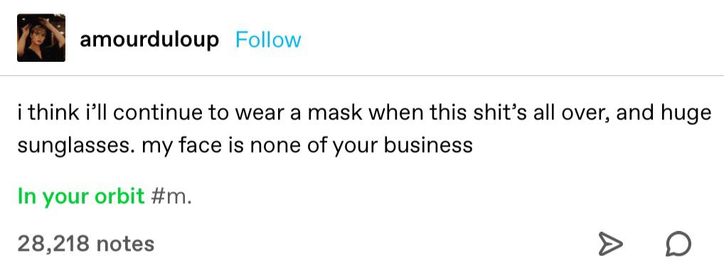 Mask based humans are the next evolutionary step.