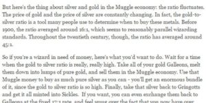 Wizardly profits.