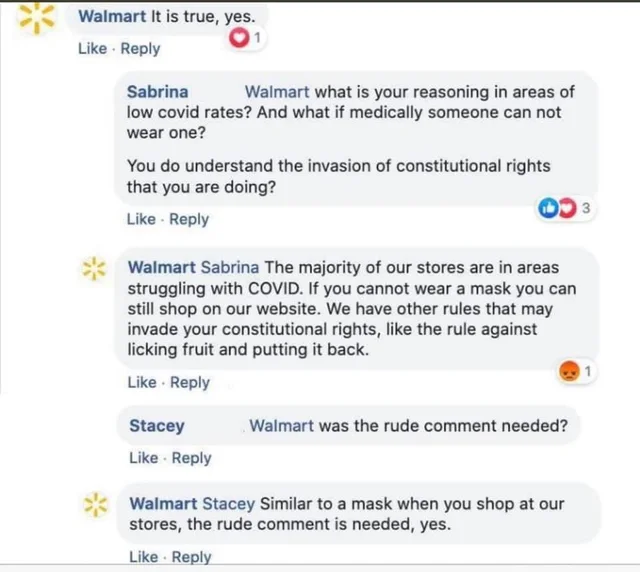 Walmart is about sick of your shite, Sabrina.