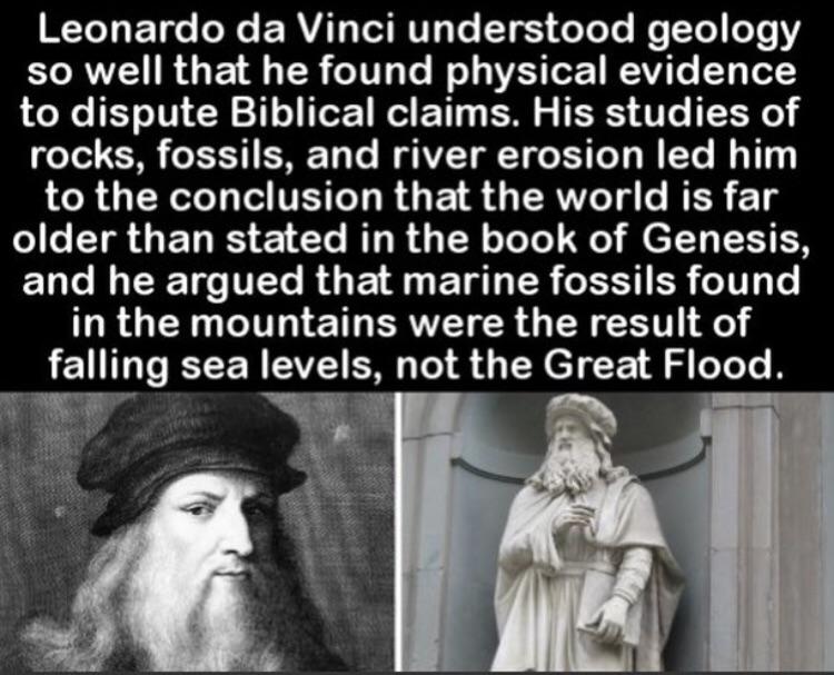 Da Vinci was quite the geographer.