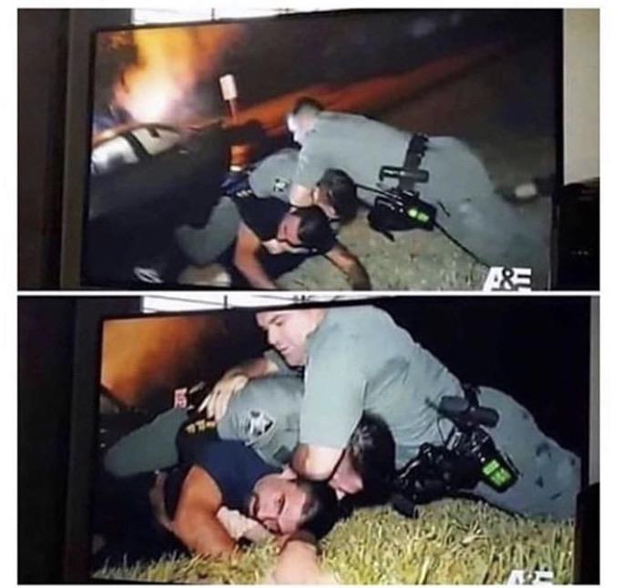 Interviewer: what's your fav part of the trabajo?  Officer: def the choking. 