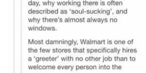 A Walmart theory…