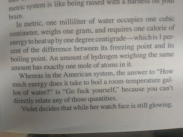 Metric system vs. Imperial system