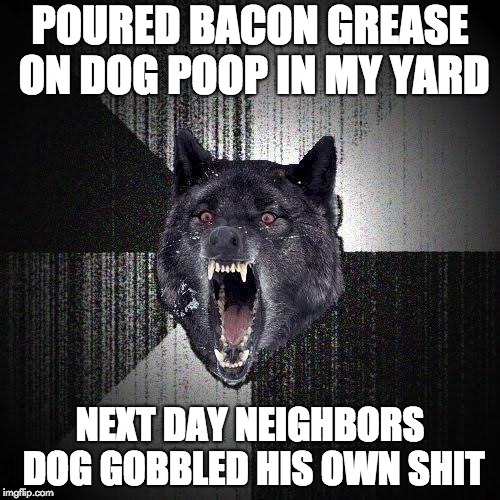 Neighbor never let his dog poop in my yard again.