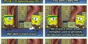 SpongeBob getting existential.