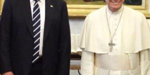 Trump VS Pope face swap
