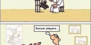 Soccer players…
