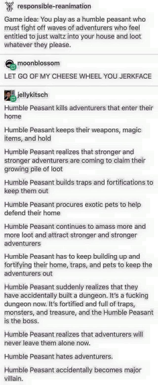 The Humble Peasant - An Origin Story