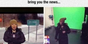 Green screen news