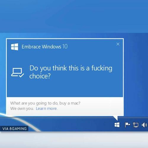 Windows 10 - embrace it.