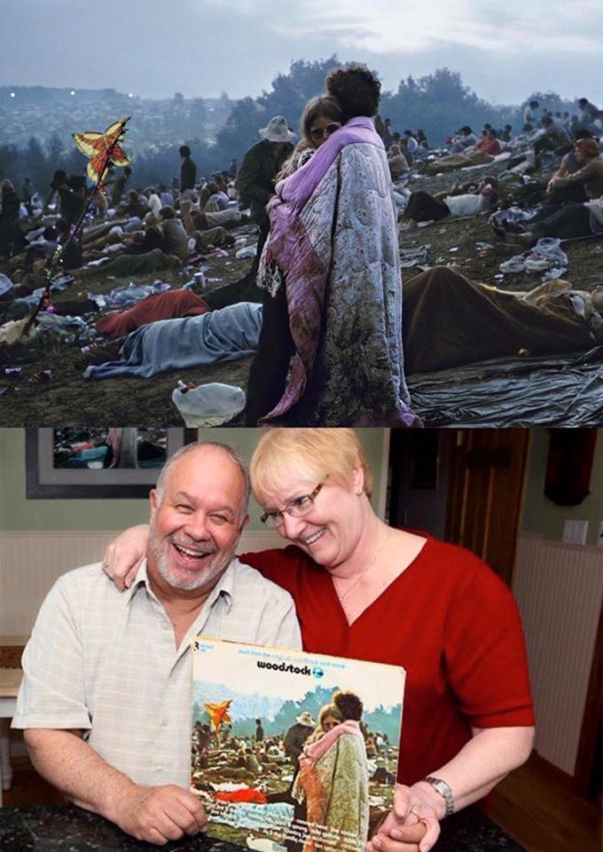 The couple on the Woodstock album cover, still together 48 years later