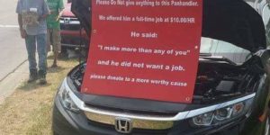 Car dealerships response to local panhandler