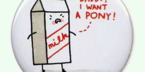 Daddy, I want a pony!