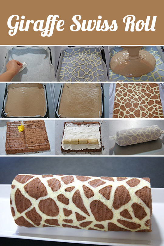 Giraffe Swiss Rolls.