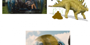 All I could think while watching Jurassic World.