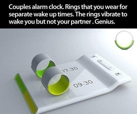 Independent alarm clocks.