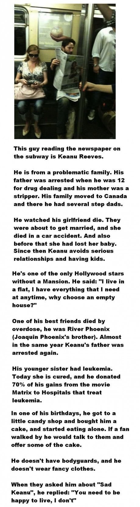 A story about Keanu Reeves.