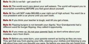 Life is not fair – get used to it.