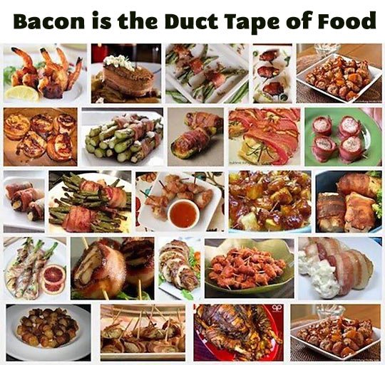 Bacon is the Duct tape of food.