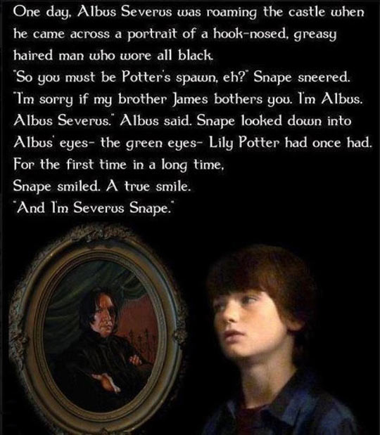 I'm Albus. Albus Severus.