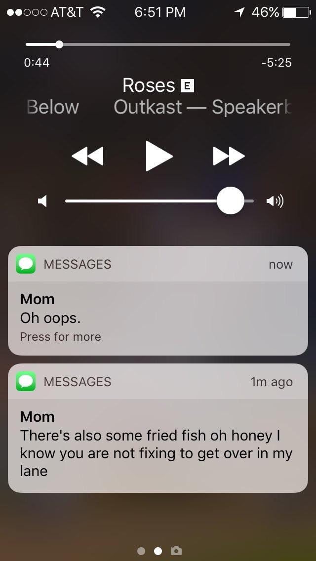 Mother likes voice texting when she's driving.