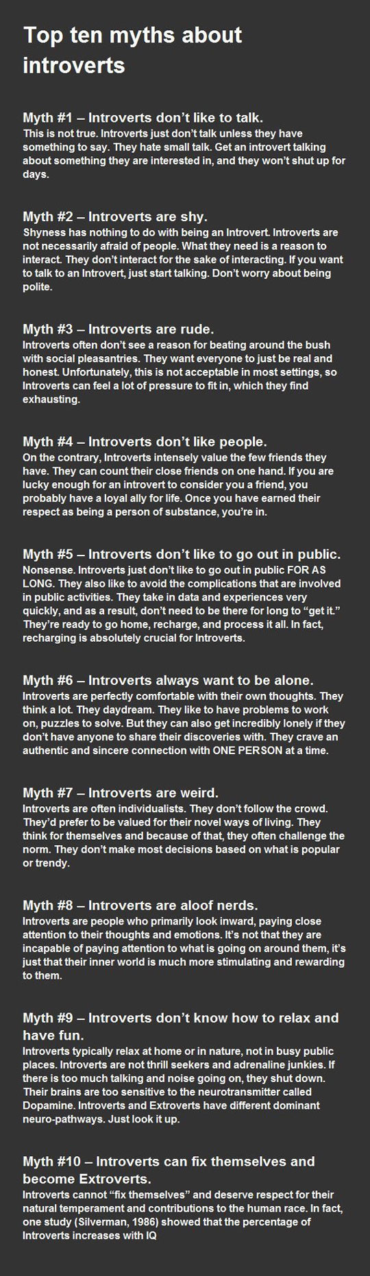 Myths About Introverts