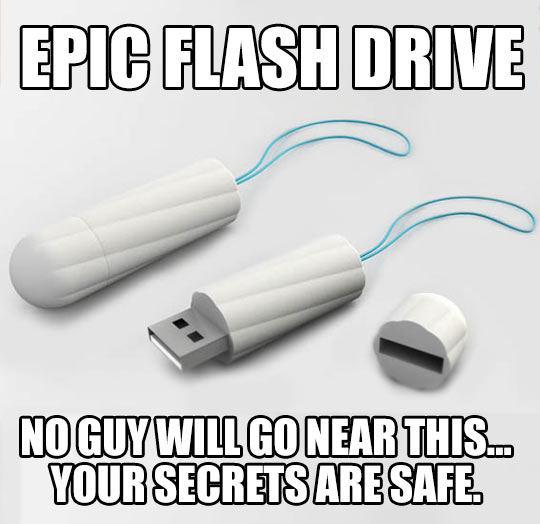 Super secret flash drive.