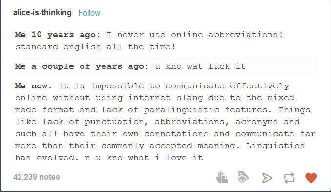 Online abbreviations