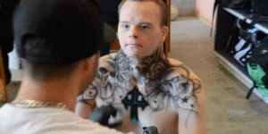 Artist gives badass temporary tattoos