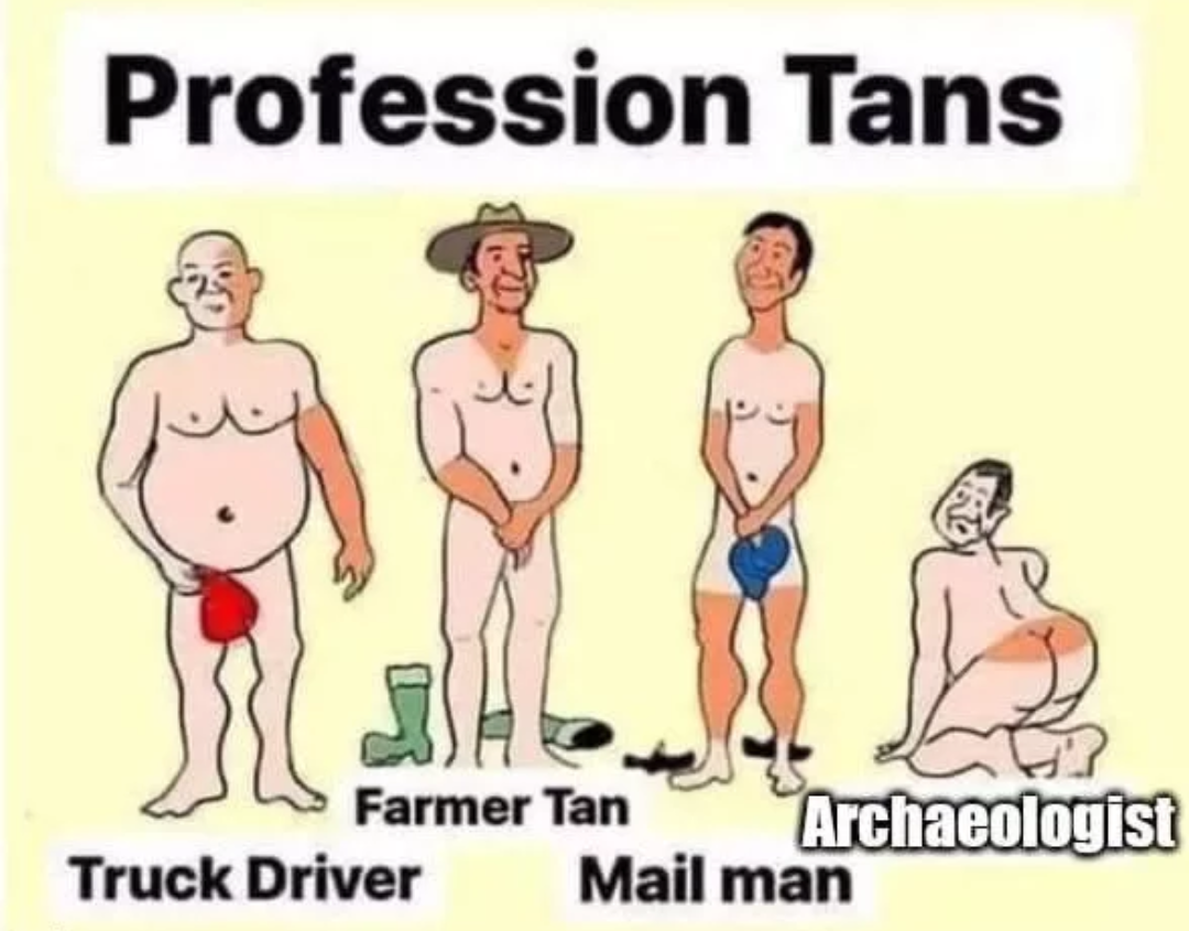 Different tans for different mans.