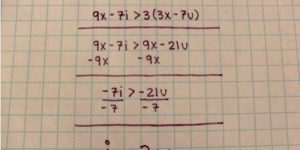 Just a little math among friends.