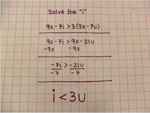 Just a little math among friends.
