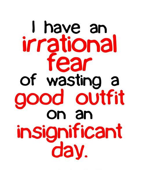 Irrational fear.