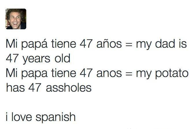 I love Spanish.