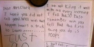 A Little Kid Wrote This Letter For His Teacher