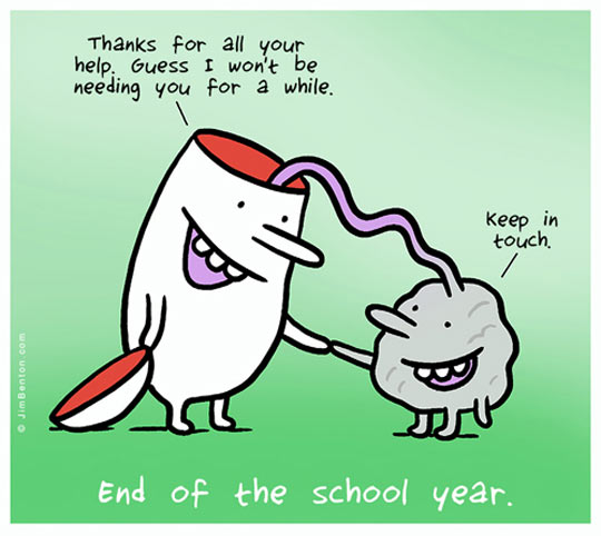 End of the school year.