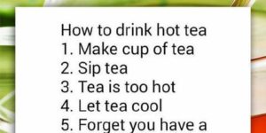 How to drink tea