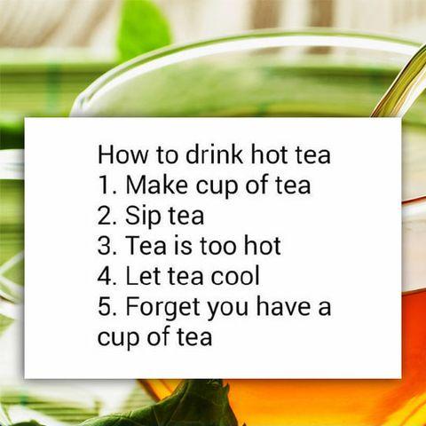 How to drink tea