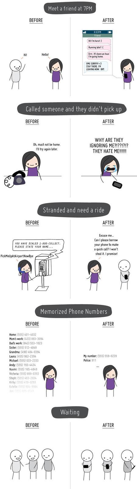 Life Before And After Mobile Phones