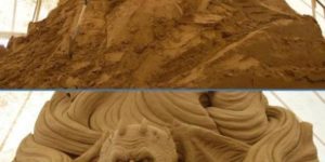 Building with sand.