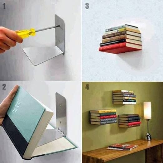 DIY Invisible Book Shelf