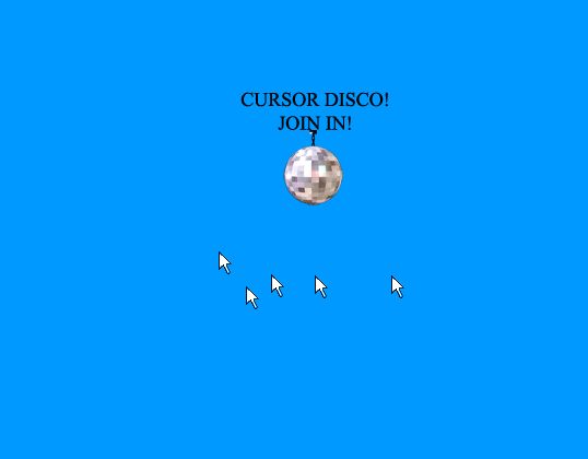 Cursor disco!