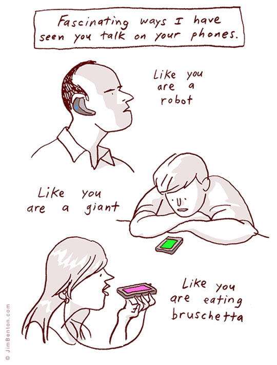 Various ways to talk on your phone.