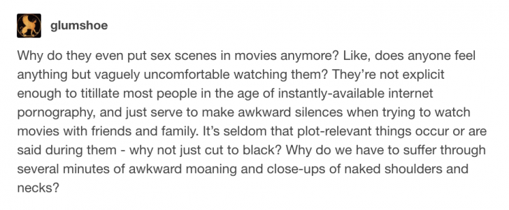 Sex scenes in movies