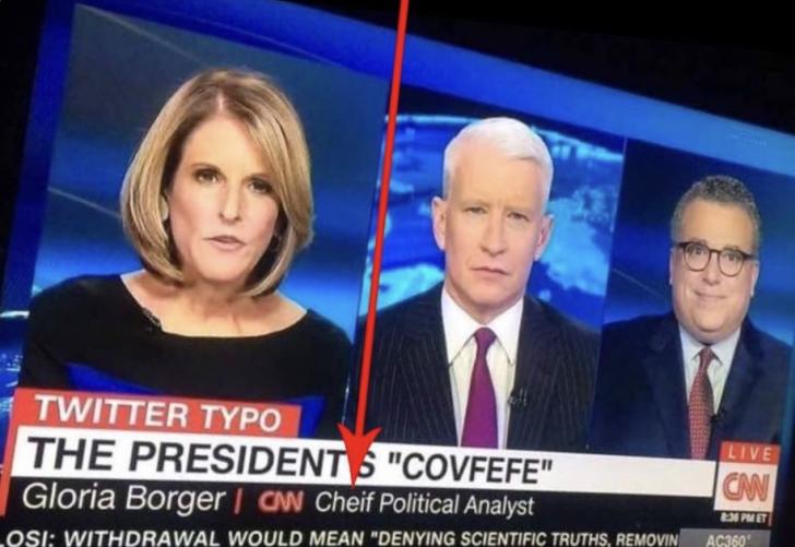 While making fun of Covfefe, CNN can't spell "chief".