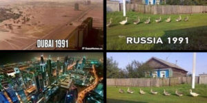 Russia vs. Dubai.