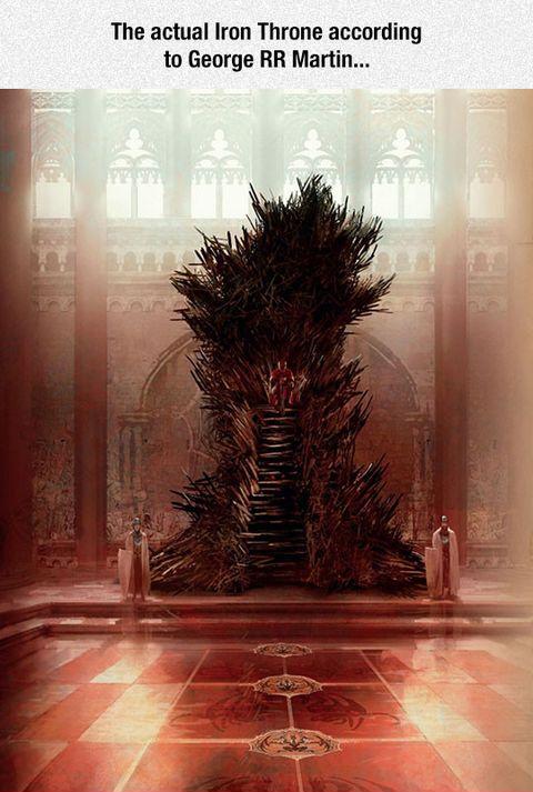The real Iron Throne that George RR Martin envisioned