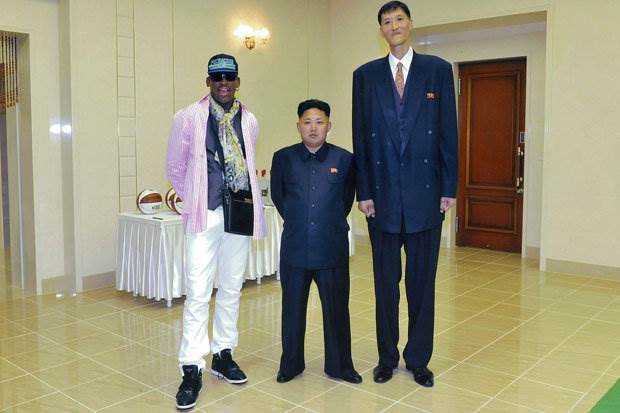 Kim Jung Un, Dennis Rodman and the tallest man in North Korea
